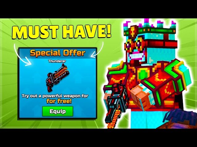 Pixel Gun 3D | I RENTED the Thunderer for FREE Everyone needs this weapon!