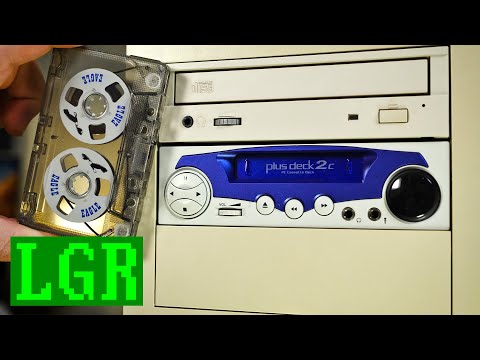 LGR Oddware: The 5.25" PC Cassette Tape Deck! Plusdeck 2c