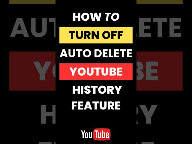 #howto Turn Off Auto-Delete YouTube History Feature #youtube #guide