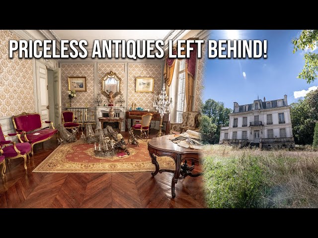 Discovery of a Breathtaking Abandoned Noble Mansion in France | Priceless antiques left behind