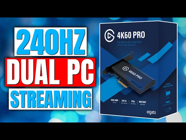 Best Dual PC Streaming Set Up With Elgato 4K60 Pro Mk 2! - P1xelPerfect