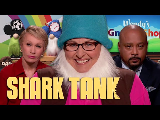 Barbara & Daymond Go Neck & Neck For Wendy's Gnome Shop | Shark Tank US | Shark Tank Global