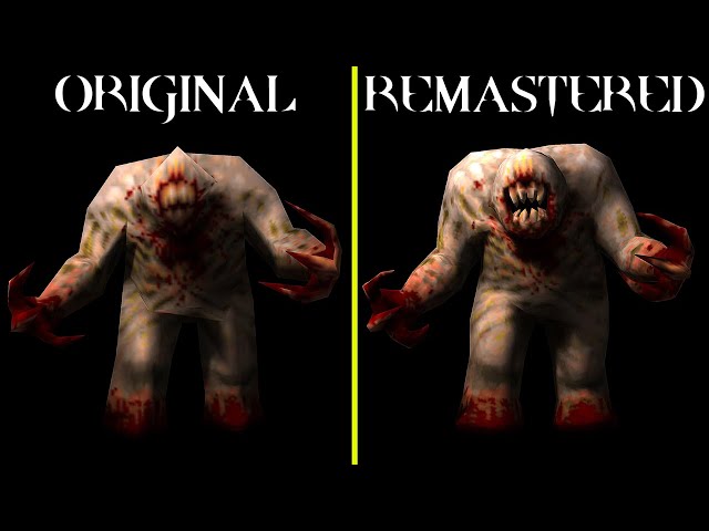 Quake 2 Remastered vs Original Character Models Comparison