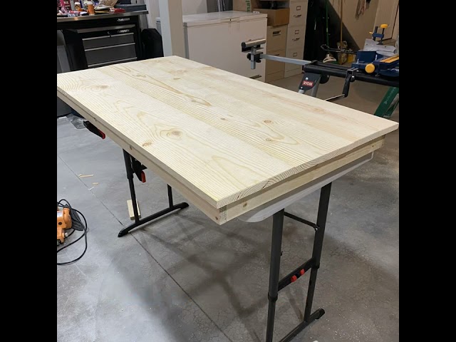 Wood Table top cover for a Costco adjustable table