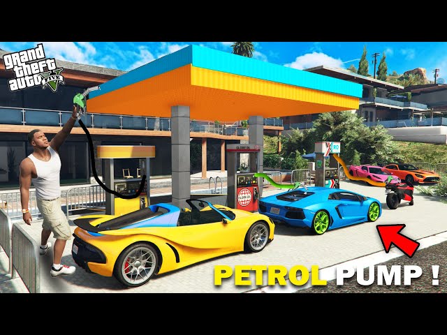 GTA 5 : Franklin Opening A Petrol Pump Near His House GTA 5 !