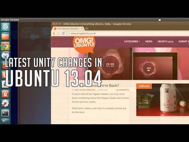 Recent Unity Changes in Ubuntu 13.04