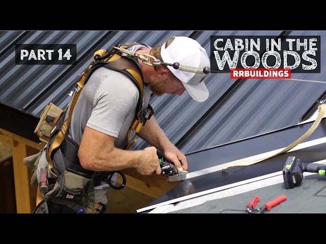 Cabin in the Woods Part 14: How to Install Metal Standing Seam Roof in a Valley