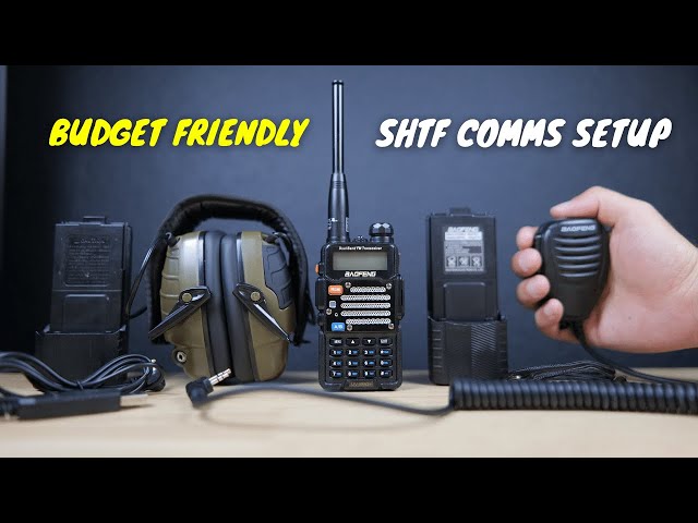 A Budget Friendly Tactical SHTF Comms Setup 📻 (BAOFENG Radio, PTT Mic, Headset and Batteries)