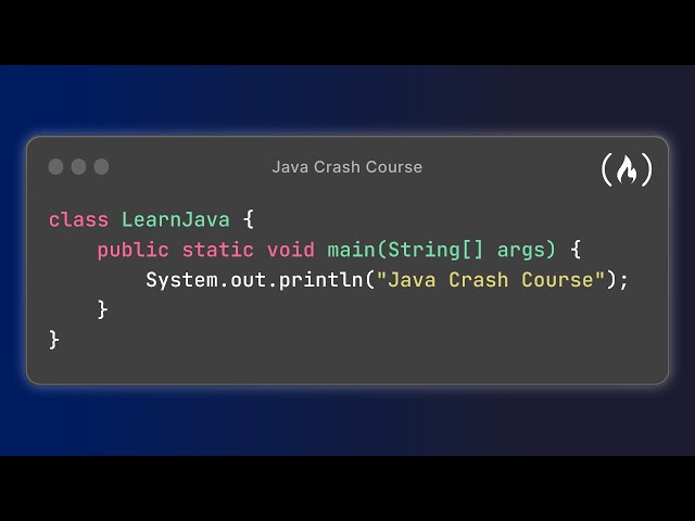 Java Basics – Crash Course