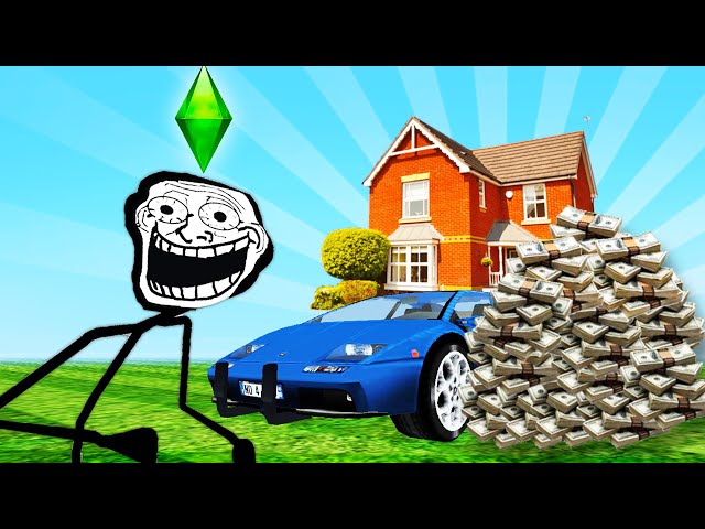 My Trollge Sims get $1,000,000 and Internet Access (Garry's Mod)