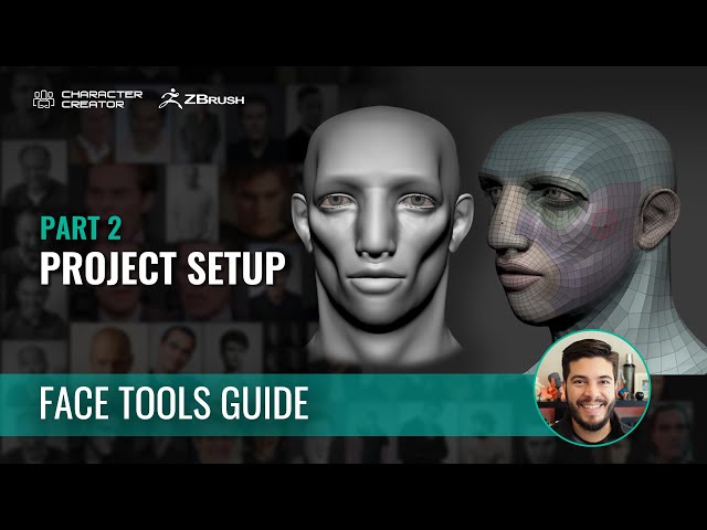 Easy Facial Rig in ZBrush with Face Tools (2/7): The Basic Project Setup