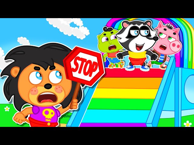 Lion Family | Yes Yes Play Nice At The Playground - Learns Rules of Conduct for Kids | Cartoon
