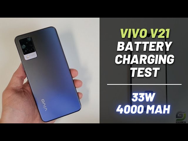 Vivo V21 Battery Charging test 0% to 100% | 33W fast charger 4000 mAh