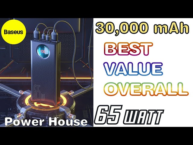 The BEST Power Bank Baseus 65W 30000mAh SUPER FAST CHARGING
