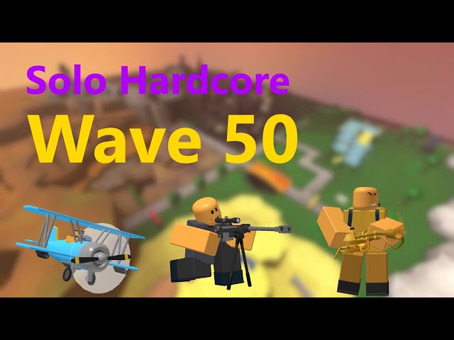 Solo Hardcore Wave 50 | Tower Defense Simulator
