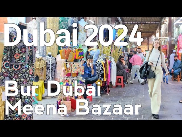 Dubai [4K] Bur Dubai, Al Fahidi. Famous Meena Bazar Walking Tour 🇦🇪