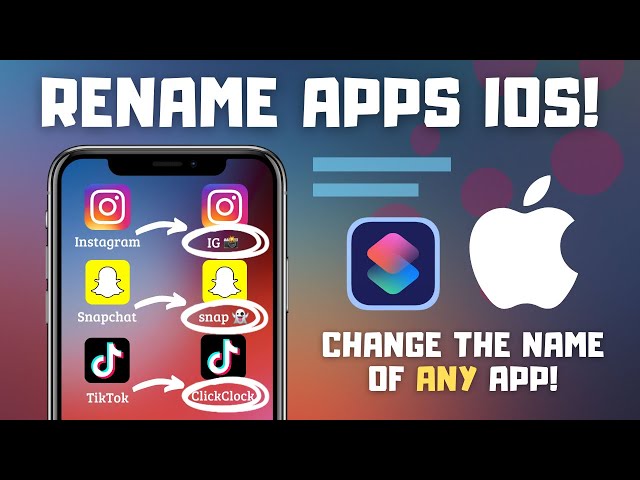 How to Rename Apps on iPhone and iPad! | Change App Name (Easy Tutorial)