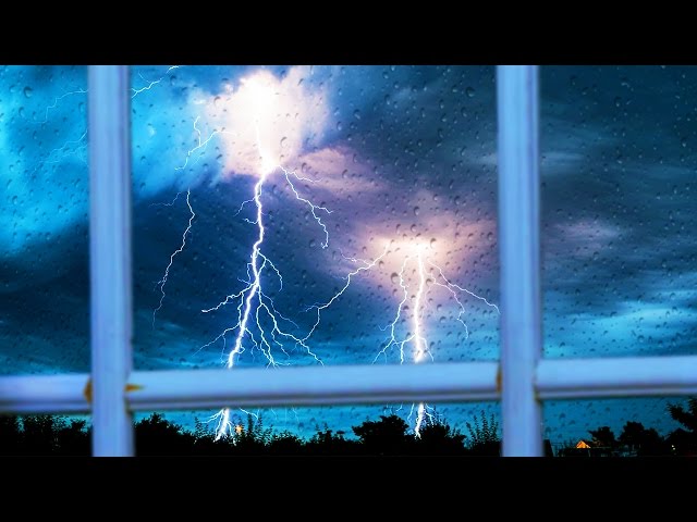 STORMY NIGHT | Rain & Thunder | Peaceful Nature Sounds For Studying or Sleep | White Noise 10 Hours