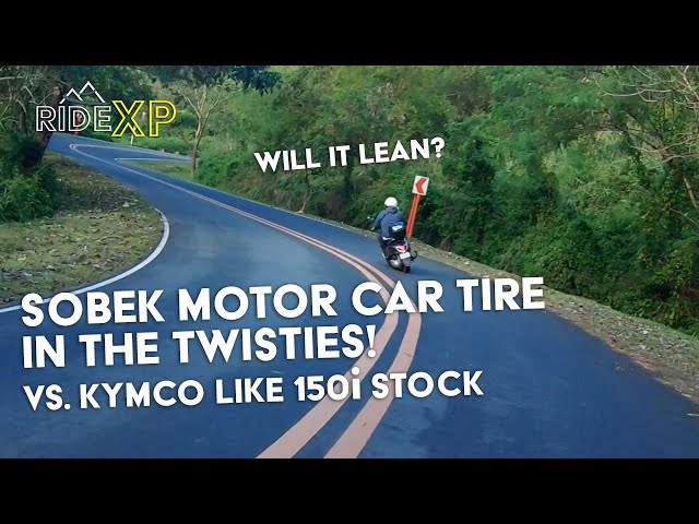 Sobek MOTOR CAR TIRE TWISTIES REVIEW | Kymco Like 150i | Compared to Stock Tires