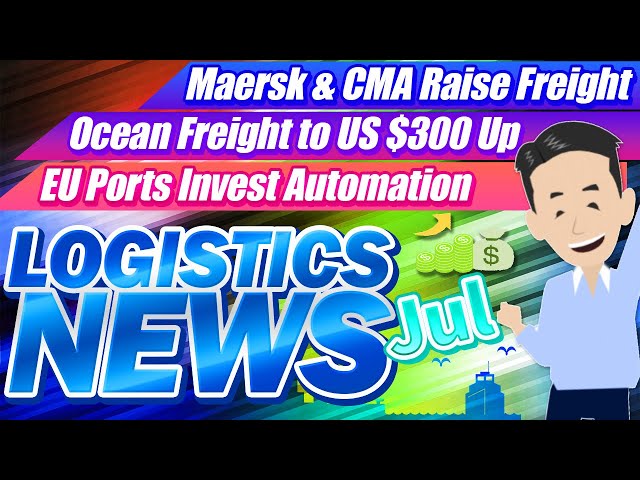 Logistics News in July 2023. Explained about Ocean Freight Rates and Digitalization.
