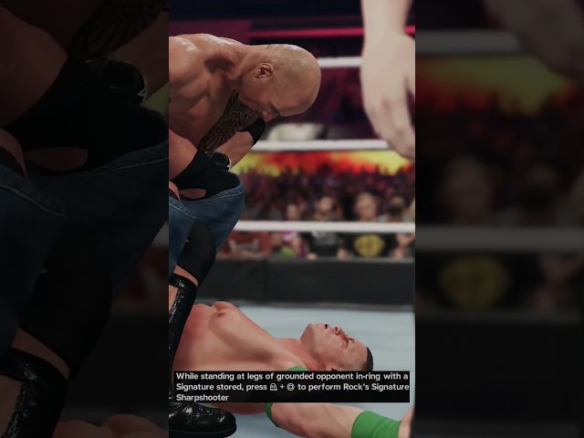 WWE 2K23 - The Rock Signature Sharpshooter to John Cena #wwe2k23