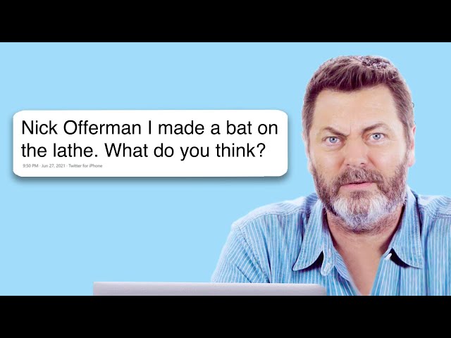 Nick Offerman Replies to Fans on the Internet | Actually Me | GQ