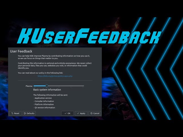 KUserFeedback – Telemetry in KDE Plasma Desktop