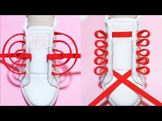 How to tie shoelaces, 24 Creative ways to tie shoelaces, Shoes lace styles, #13
