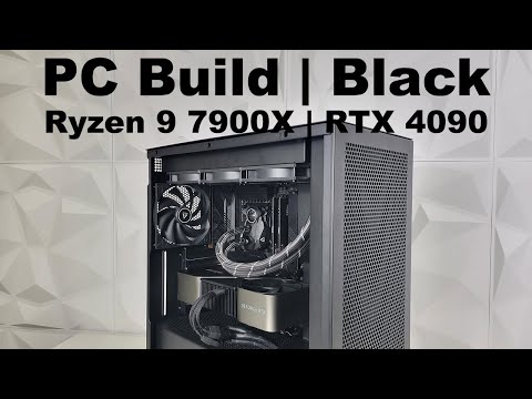 Gaming PC Build | AMD Ryzen 9 7900X | RTX 4090 FE | Black | No RGB