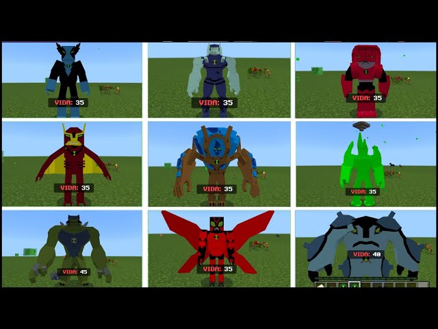🆕🆓 ADD-ON BEN 10 ULTIMATE ALIEN FORCE v4 NEW ALIEN AND ENEMIES & OMNITRIX MINECRAFT 📱 ANDROID