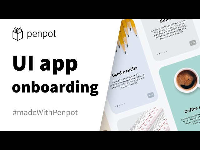 UI App onboarding design - #MadeWithPenpot