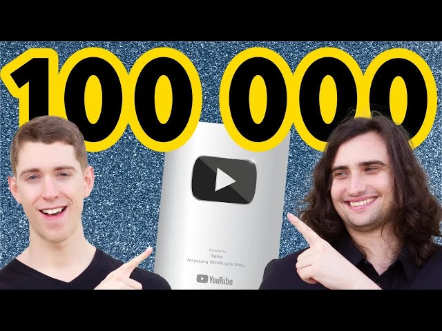 We just hit 100,000 SUBSCRIBERS!!   Let's Celebrate!