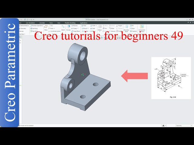 Creo parametric tutorials for beginners|creo|proE|tutorial-49