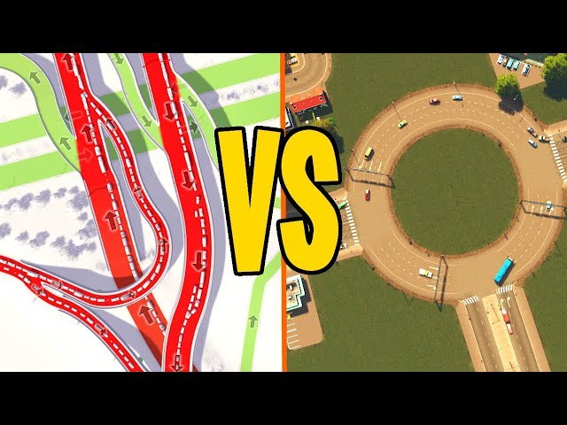 DIABOLIC Traffic Junctions Vs Roundabouts...Who Wins in Cities Skylines?