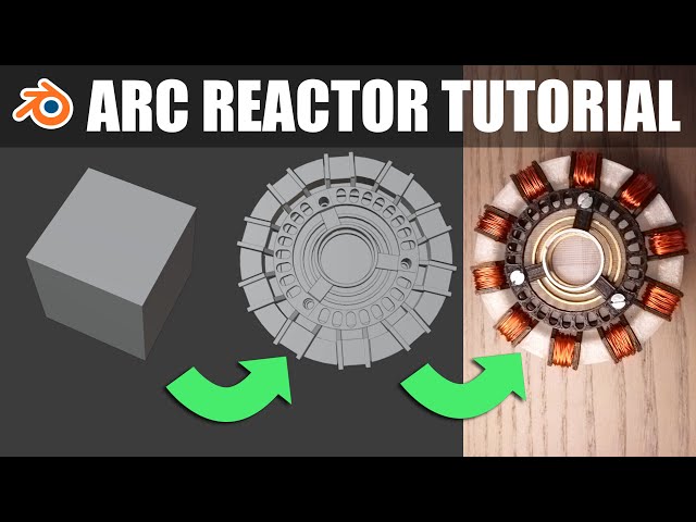 Blender Tutorial - Arc Reactor 3D Printed