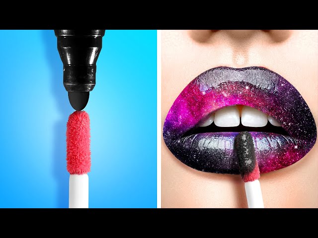 COOL BEAUTY AND MAKE UP HACKS || From Nerd To Popular! Pink World Challenge By 123 GO! Genius
