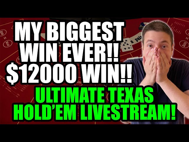 BIGGEST ULTIMATE TEXAS HOLDEM WIN EVER! CASHING OUT $14000!!