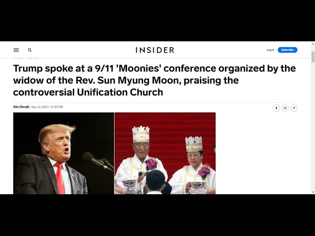 Donald Trump Praises Moonies Leaders