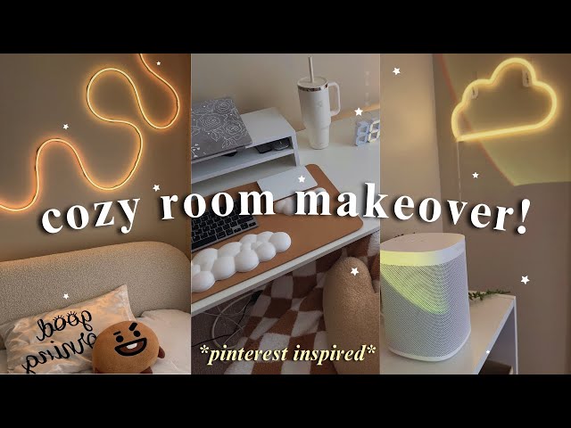 cozy room makeover + tour! 🧸 *pinterest inspired*, all new furniture, HUGE amazon haul!