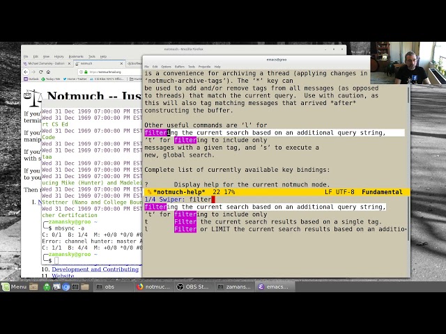 Using Emacs Episode 64 - notmuch