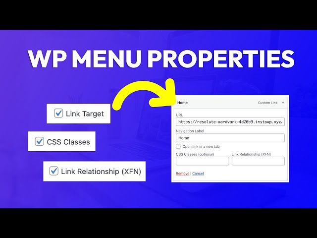 How to Add Link Target, CSS Classes and Link Relationships to WordPress Menu