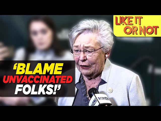 Alabama Governor Blames "Unvaccinated Foks", Rejects Masks