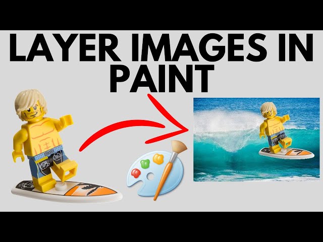 How To Put One Image On Top Of Another Image in Microsoft Paint