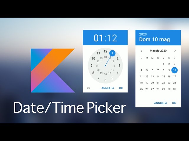 How to create a Date & Time Picker Dialog in Android Studio (Kotlin 2020)