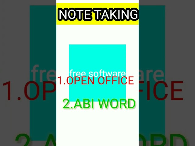 free software for student