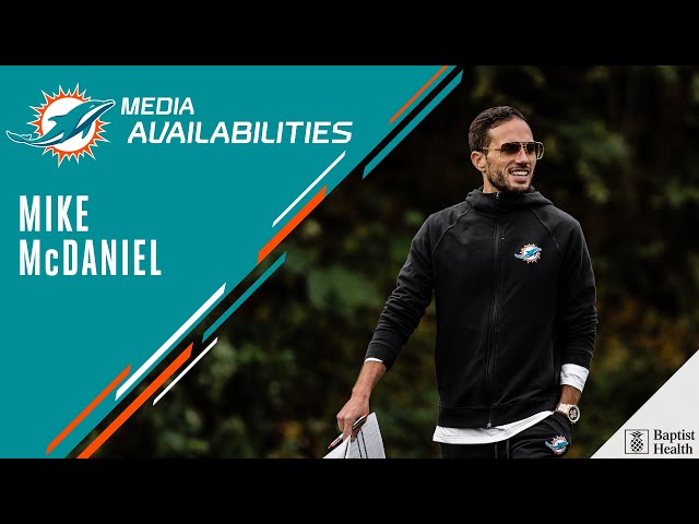 Coach Mike McDaniel meets with the media | Miami Dolphins
