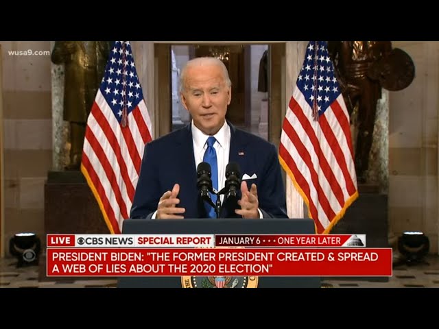 LIVE COVERAGE: President Biden, VP Harris speak on first Capitol riot anniversary