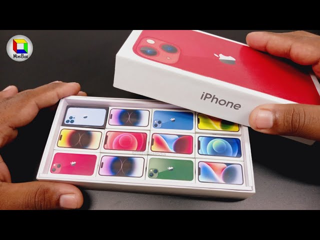 Special unboxing of iphone's before Apple iPhone 15 | Minibox | Miniphone