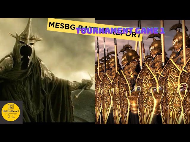 MESBG Tournament Battle Report game 1 - 650 pts Mordor vs Last Alliance (as seen on Any Heroics)