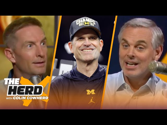 Jim Harbaugh's legacy is cemented with Michigan's CFP Championship, talks NFL prospects | THE HERD